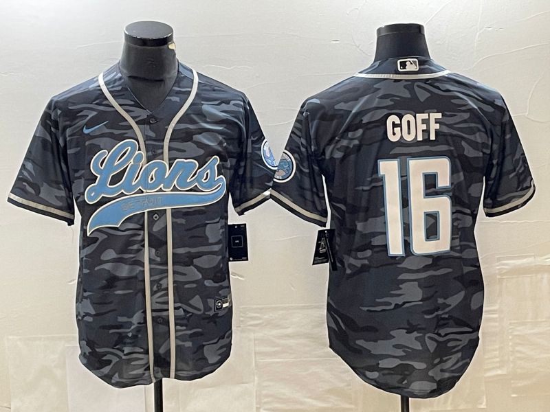 Men Detroit Lions #16 Goff Camo Nike 2023 Co Branding Game NFL Jersey style 1->detroit lions->NFL Jersey